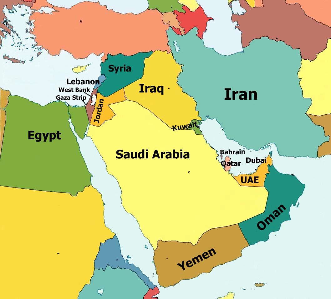 middle-east-political-map