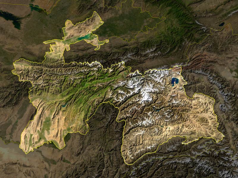 tajikistansatellitephoto