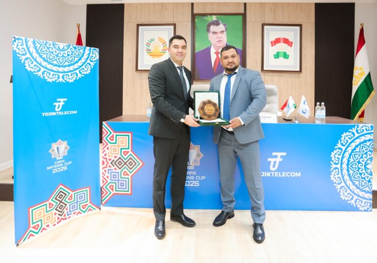 Ведущий национальный оператор связи Таджикистана TOJIKTELECOM стал официальным спонсором CAFA Nations Cup 2025