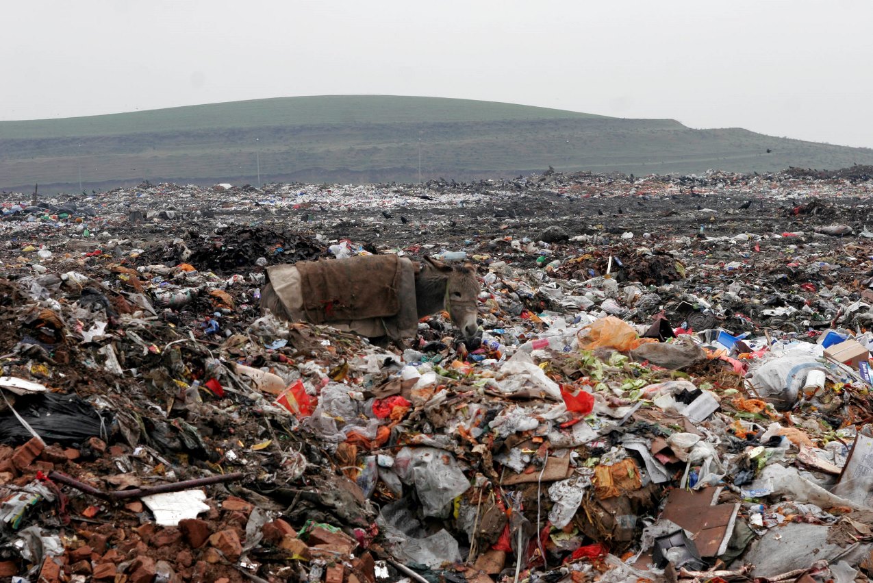 Душанбинская свалка хранит сотни тонн пластиковых отходов