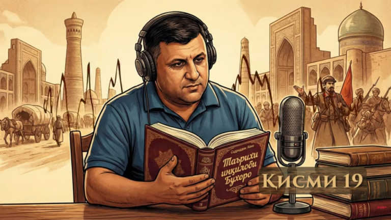 “Аудиокитоб” бо Субҳон Ҷалилов. Асари “Таърихи инқилоби Бухоро”-и Садриддин Айнӣ |Қисми 19