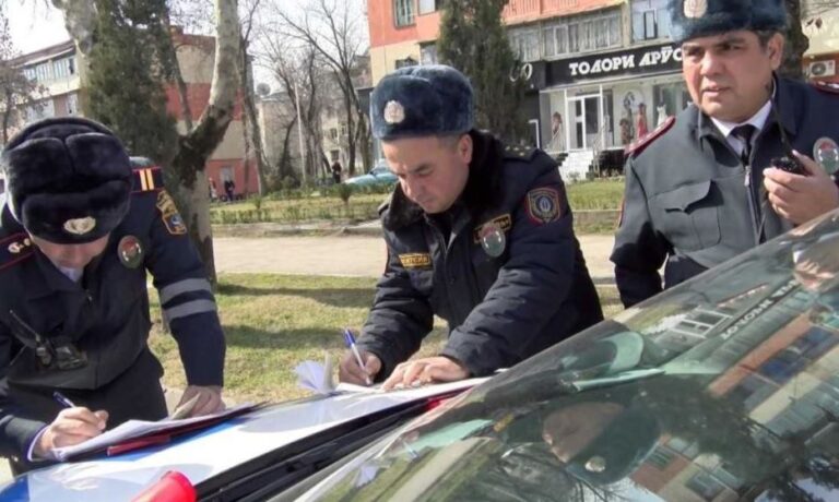 Новые штрафы за нарушение правил дорожного движения в Таджикистане