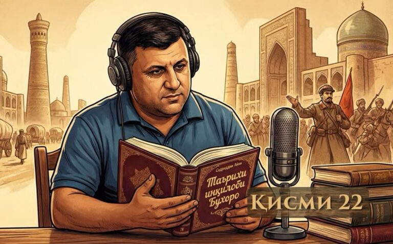 “Аудиокитоб” бо Субҳон Ҷалилов. Асари “Таърихи инқилоби Бухоро”-и Садриддин Айнӣ |Қисми 22