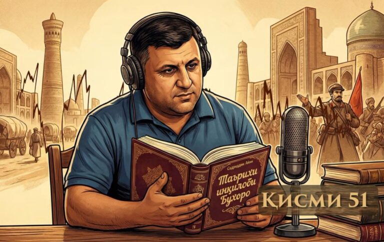 “Аудиокитоб” бо Субҳон Ҷалилов. Асари “Таърихи инқилоби Бухоро”-и Садриддин Айнӣ |Қисми 51