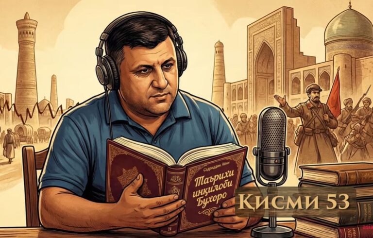 “Аудиокитоб” бо Субҳон Ҷалилов. Асари “Таърихи инқилоби Бухоро”-и Садриддин Айнӣ |Қисми 53