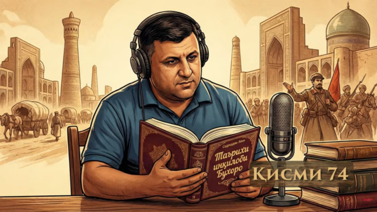 “Аудиокитоб” бо Субҳон Ҷалилов. Асари “Таърихи инқилоби Бухоро”-и Садриддин Айнӣ |Қисми 74