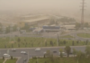 На Таджикистан надвигается пыльная буря Пыль в Душанбе архивное фото asia+