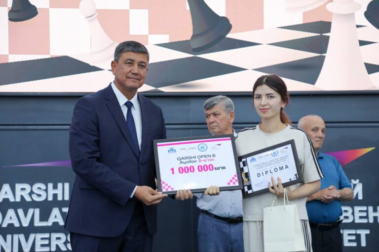 Таджикская шахматистка Рухшона Саидова завоевала бронзу в 5th Karshi Open