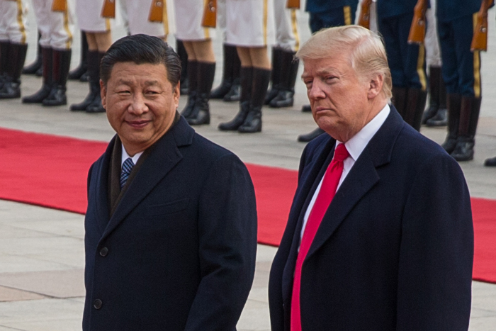 Дональд Трамп прилетел в Пекин